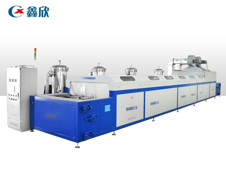 High-speed rail seat automatic washing and drying line