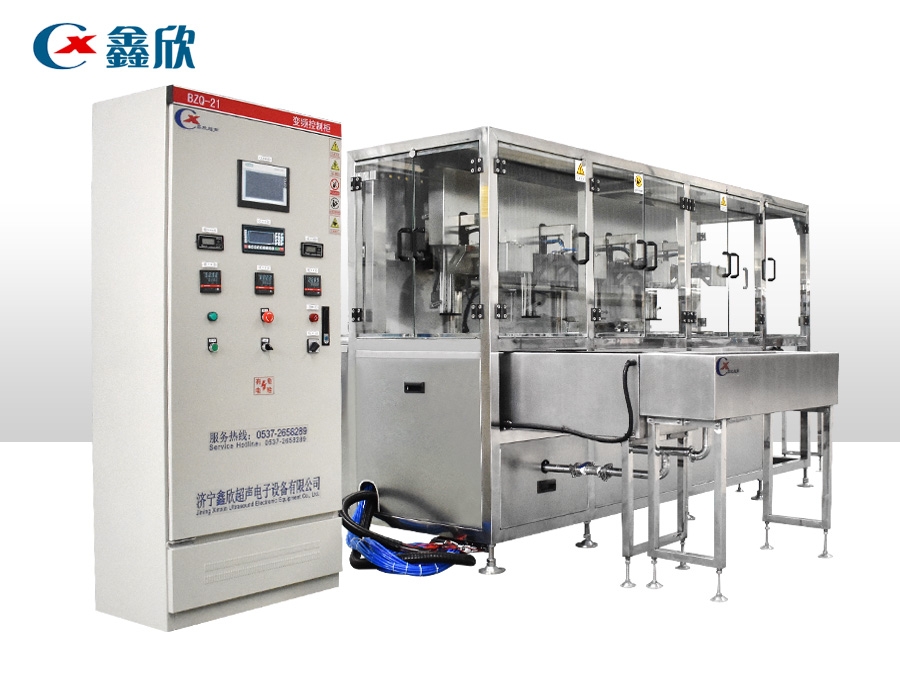 Ultrasonic cleaning and drying line for electronic devices