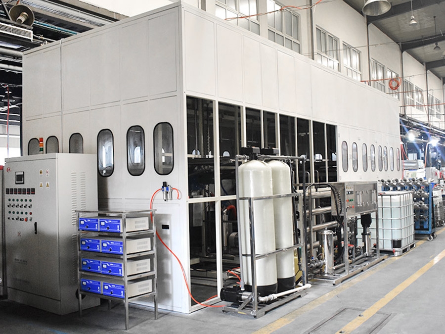 Introduction of ultrasonic cleaning and drying trunk line for automobile aluminum die casting